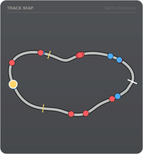Track map overlay